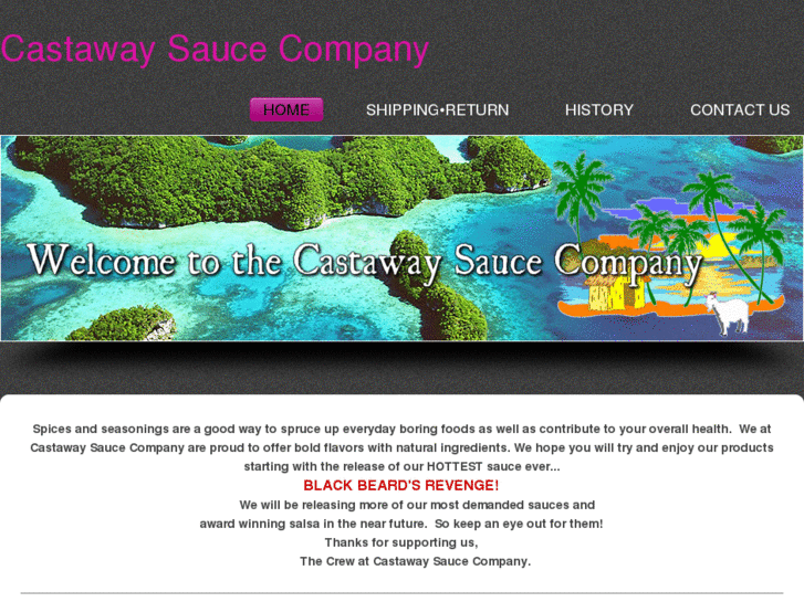 www.castawaysaucecompany.com