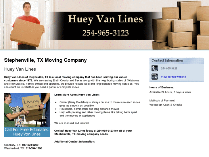 www.hueyvanlines.net