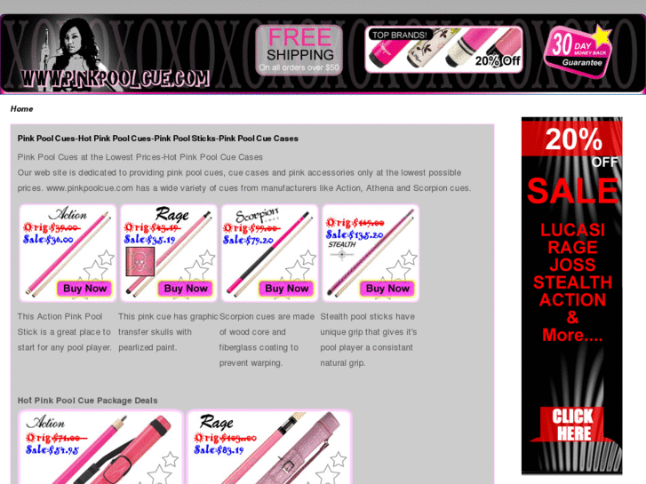 www.pinkpoolcue.com