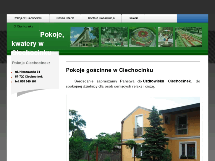 www.pokojeciechocinek.pl