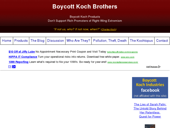 www.boycottkochbrothers.com