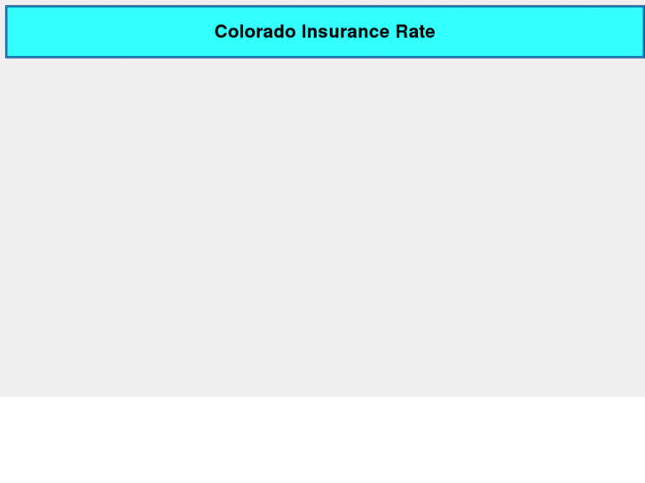 www.coloradoinsurancerate.com