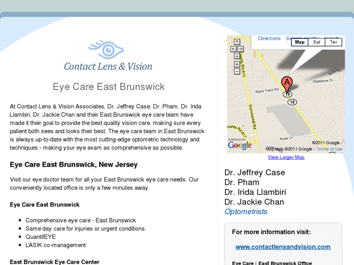 www.eyecareeastbrunswick.com