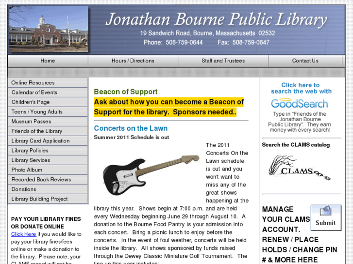 www.bournelibrary.org