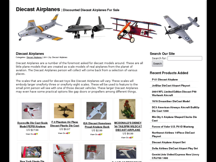 www.diecast-airplanes.info