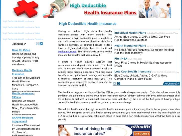 www.highdeductiblehealthinsuranceplans.com