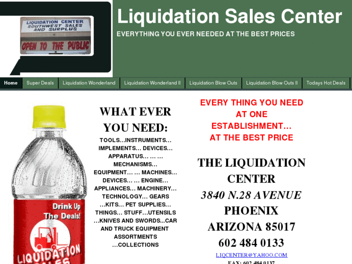 www.liquidationsalescenter.com