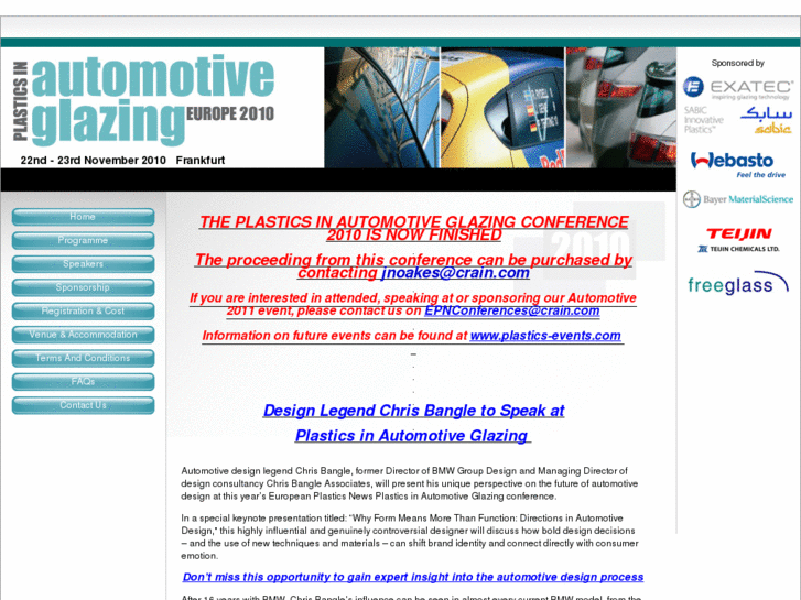 www.plasticsinautomotiveglazing.com