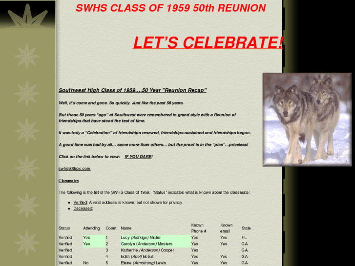 www.swhs50th.com