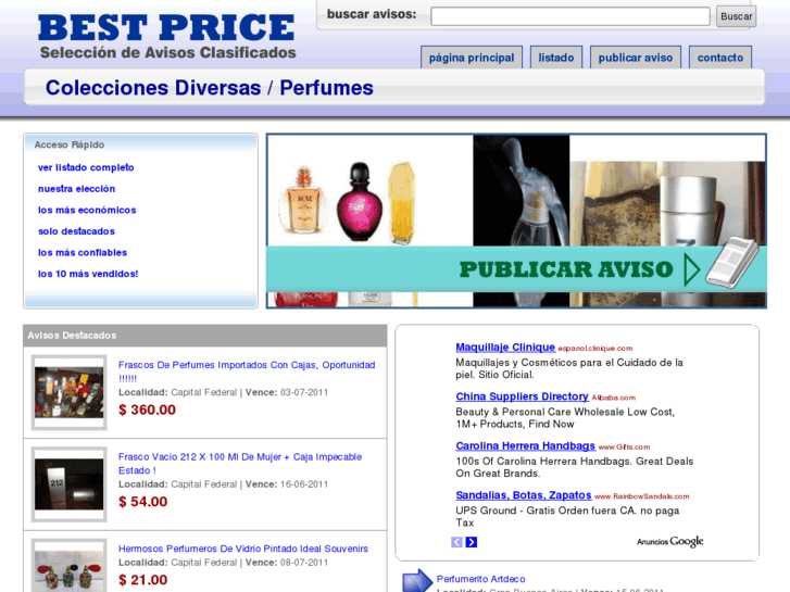 www.coleccionperfumes.com.ar