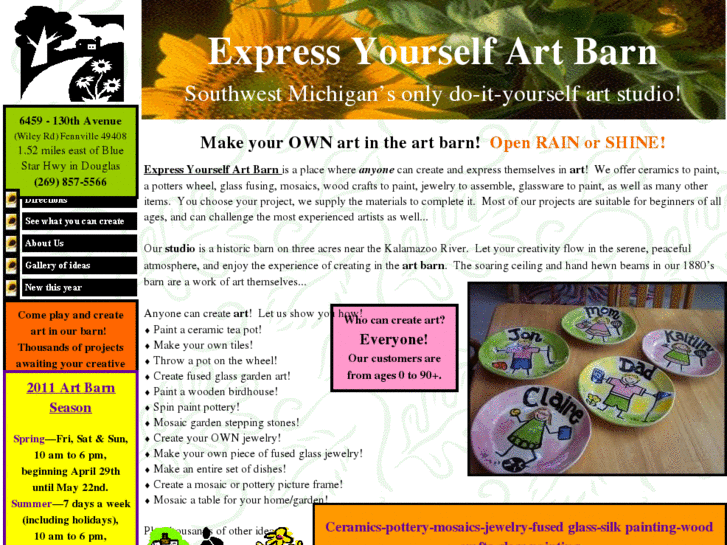 www.expressyourselfartbarn.com