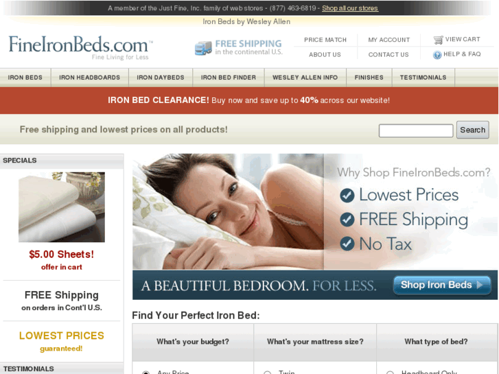 www.fineironbeds.com