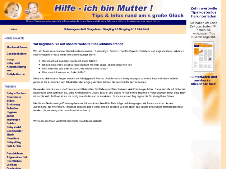 www.hilfe-ichbinmutter.de