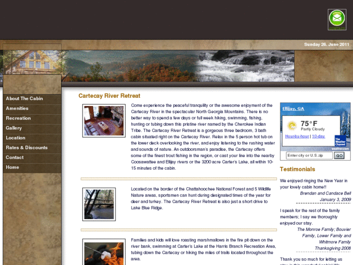 www.cartecayriverretreat.com