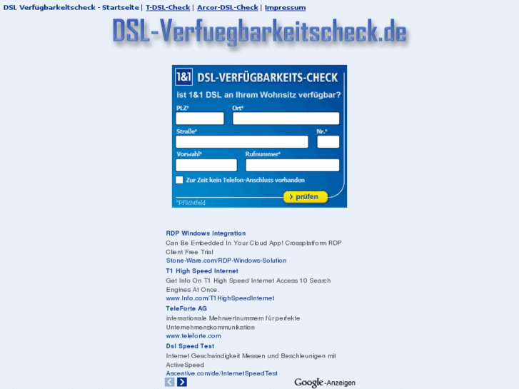 www.dsl-verfuegbarkeitscheck.de