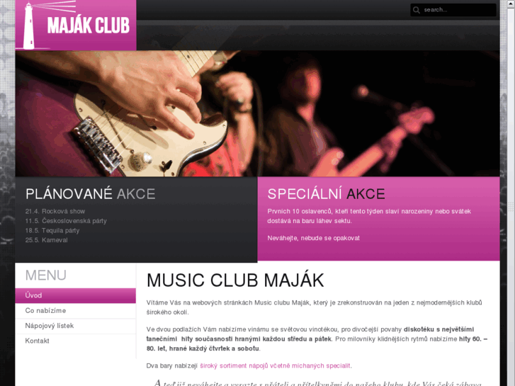 www.majakclub.cz