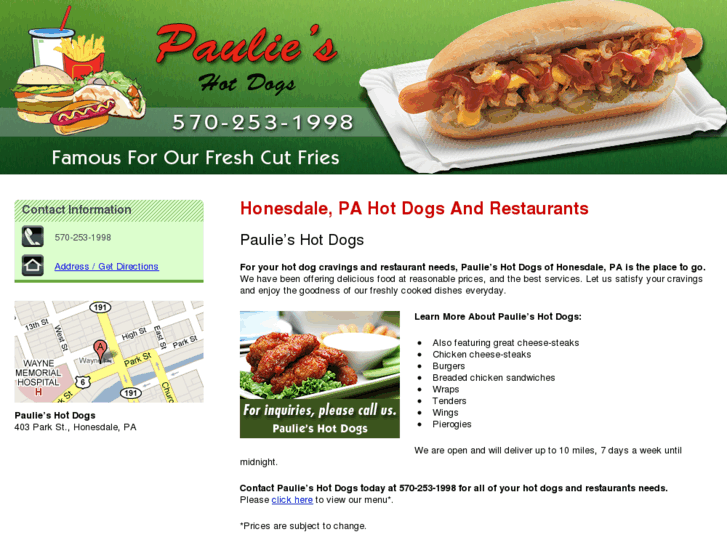 www.paulieshotdogs.com