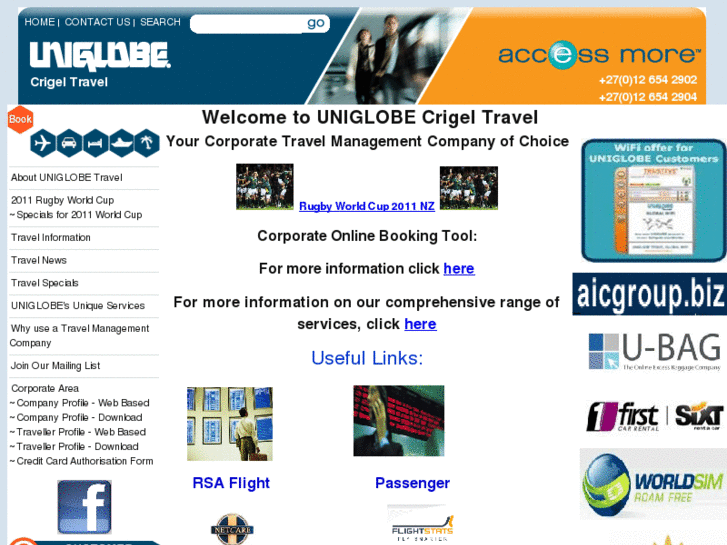 www.uniglobecrigeltravel.com