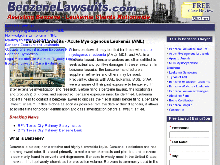 www.benzene-lawsuits.com