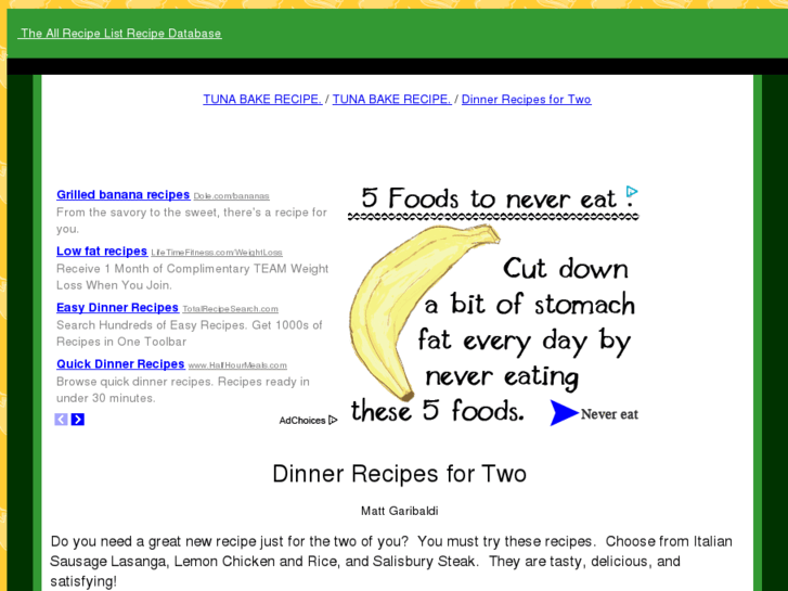 www.dinnerrecipesfortwo.com