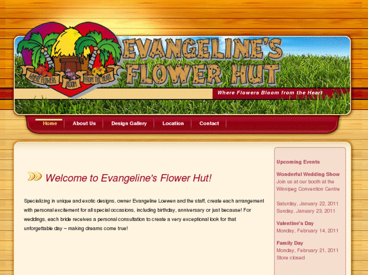 www.evangelinesflowerhut.com