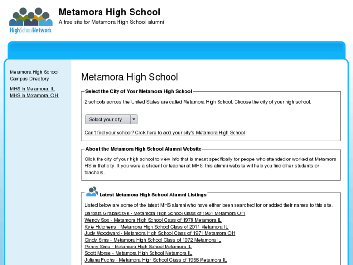 www.metamorahighschool.org