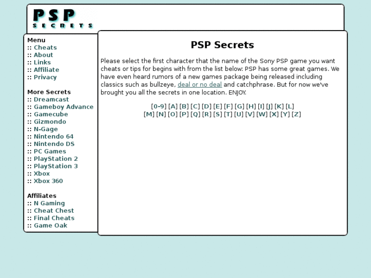 www.pspsecrets.com