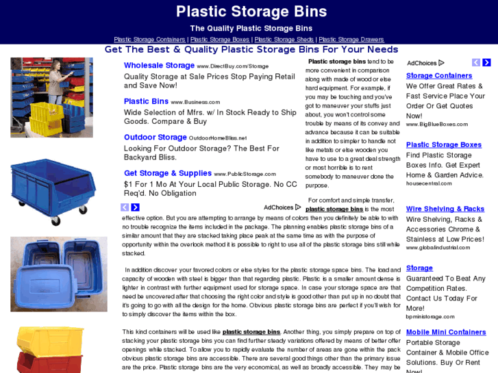 www.theplasticstoragebins.info