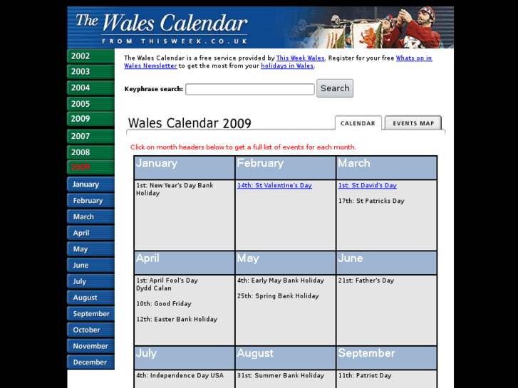 www.walescalendar.com