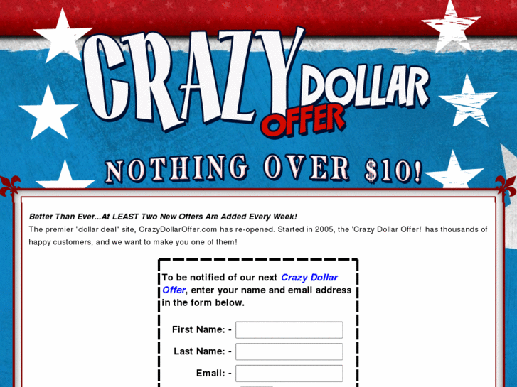 www.crazydollaroffer.com