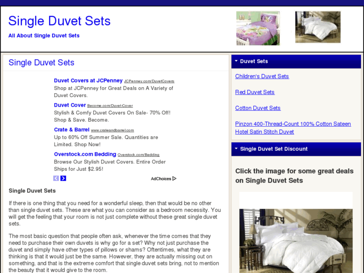 www.singleduvetsets.net