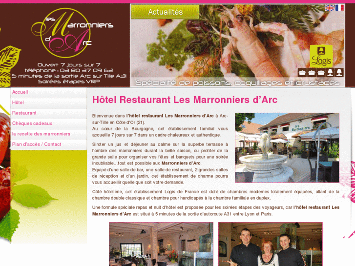 www.hotel-restaurant-lesmarronniers.com