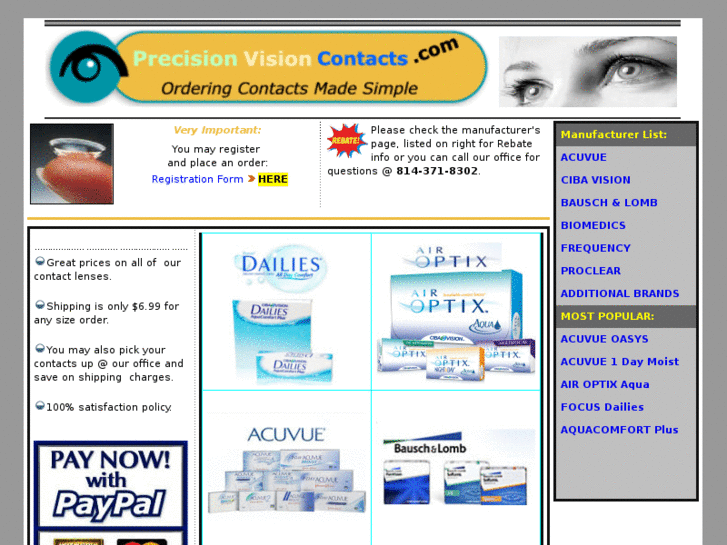 www.precisionvisioncontacts.com