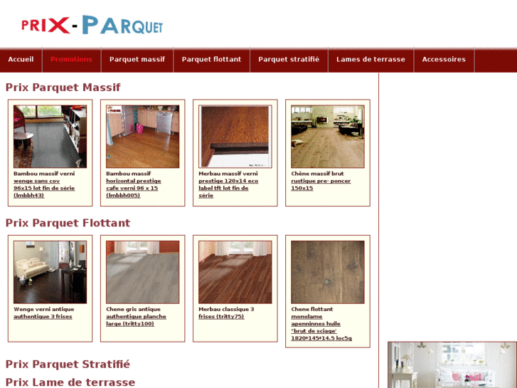 www.prix-parquet.com