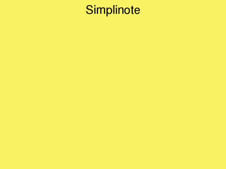 www.simplinote.com