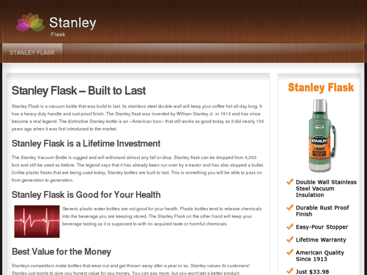 www.stanleyflask.com