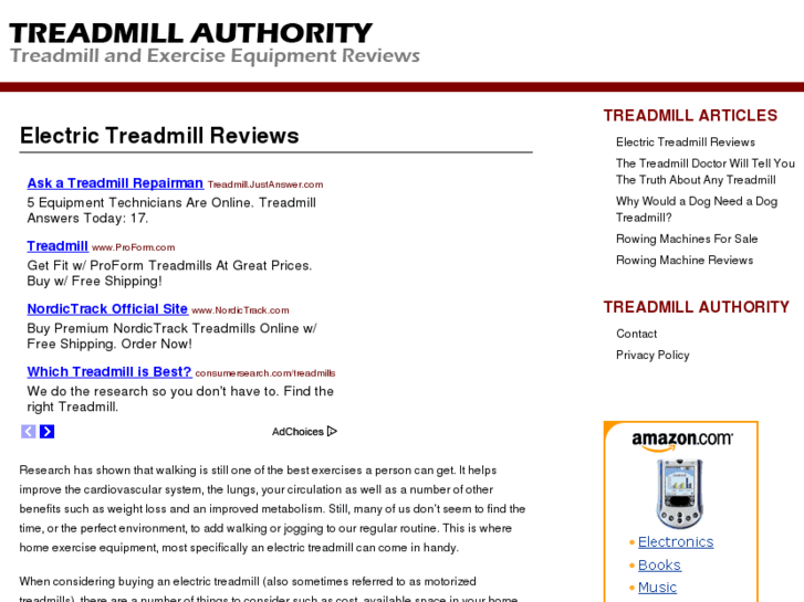 www.treadmillauthority.com