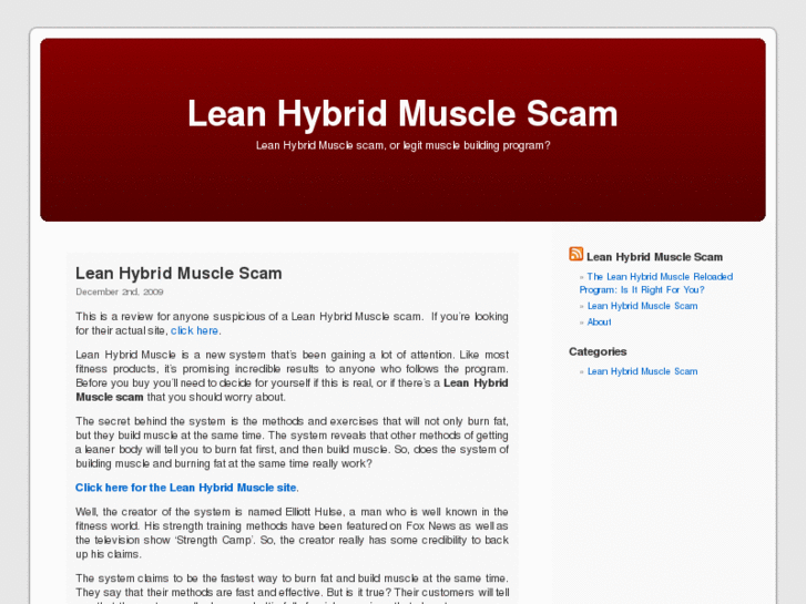 www.leanhybridmusclescam.com