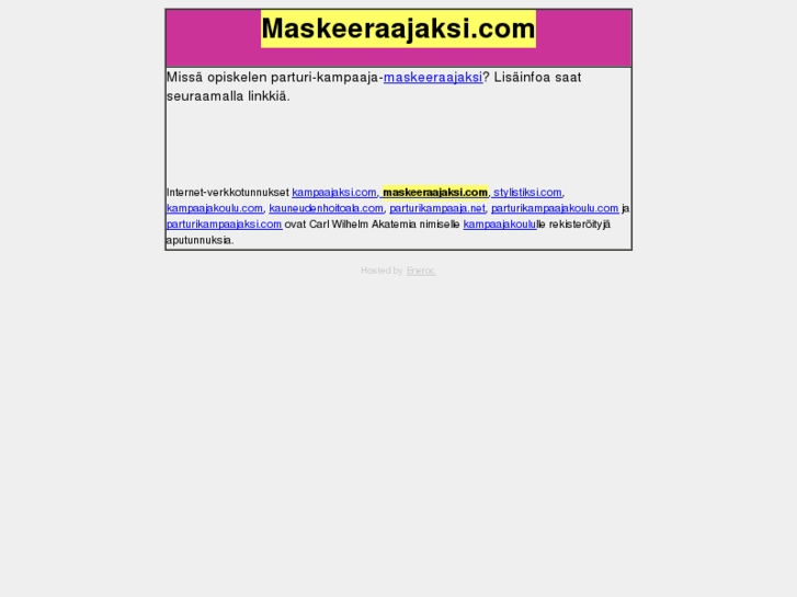 www.maskeeraajaksi.com