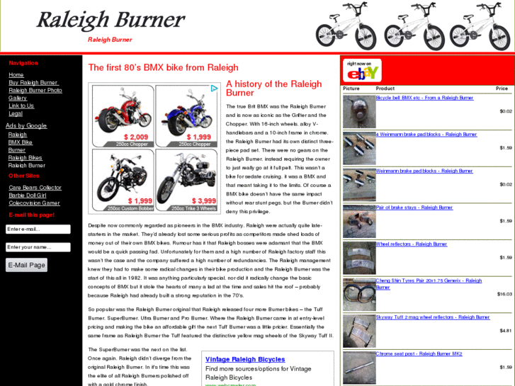 www.raleighburnerbike.com