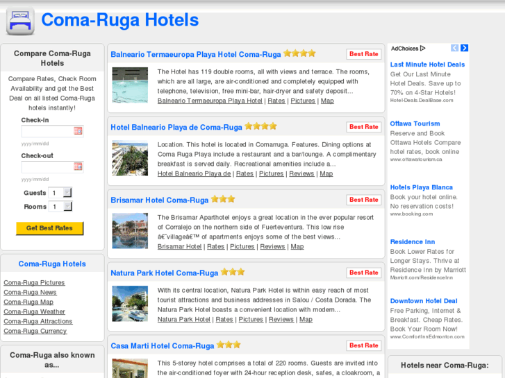 www.comarugahotels.com