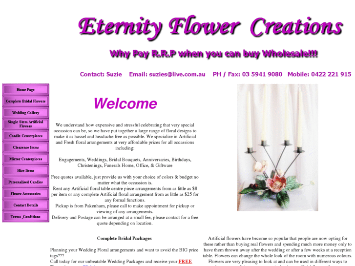 www.eternityflowercreations.com