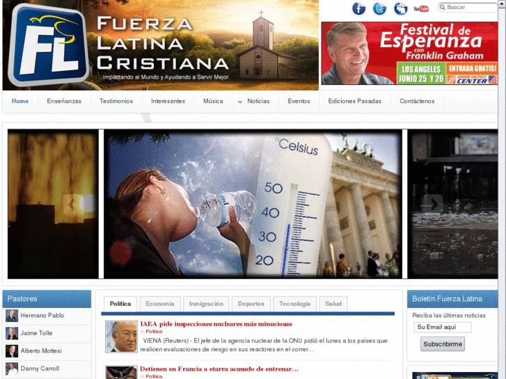 www.fuerzalatinacristiana.com