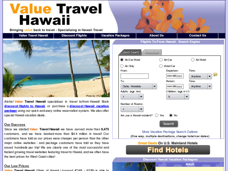 www.valuetravelhawaii.com