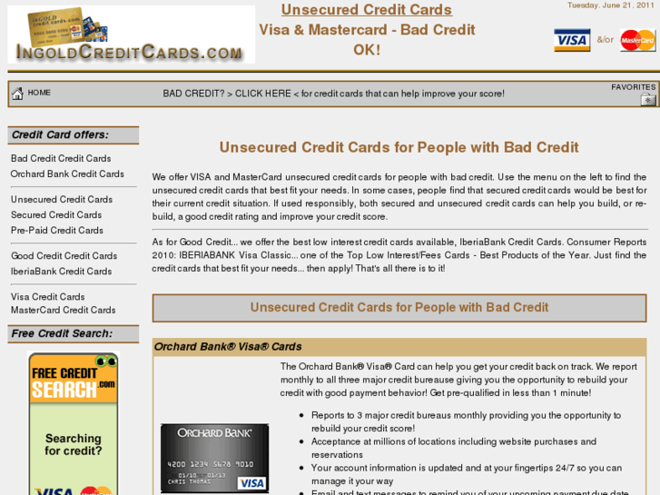 www.ingoldcreditcards.com