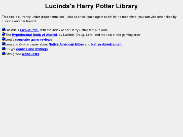 www.lucindaslibrary.com