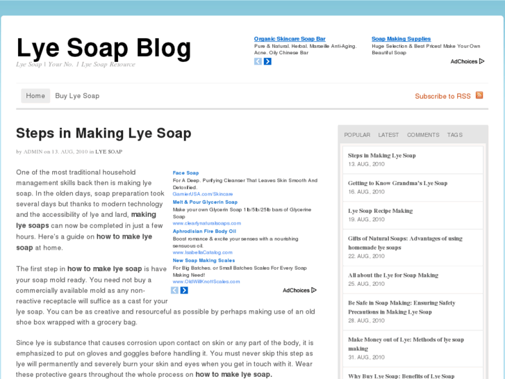 www.lyesoap.net