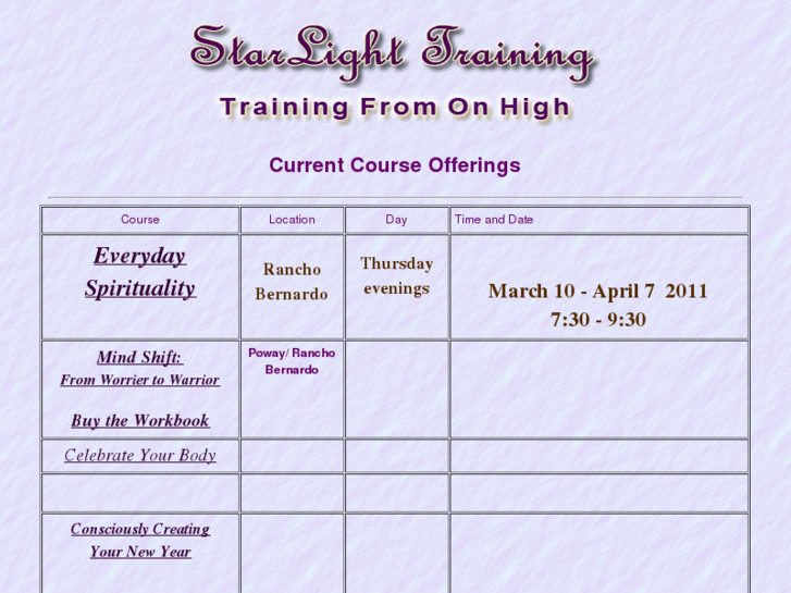 www.starlighttraining.com