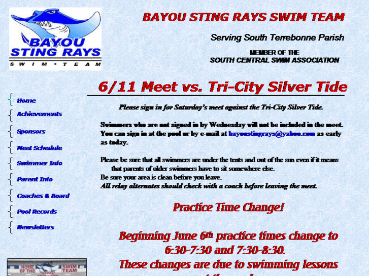 www.bayoustingrays.com