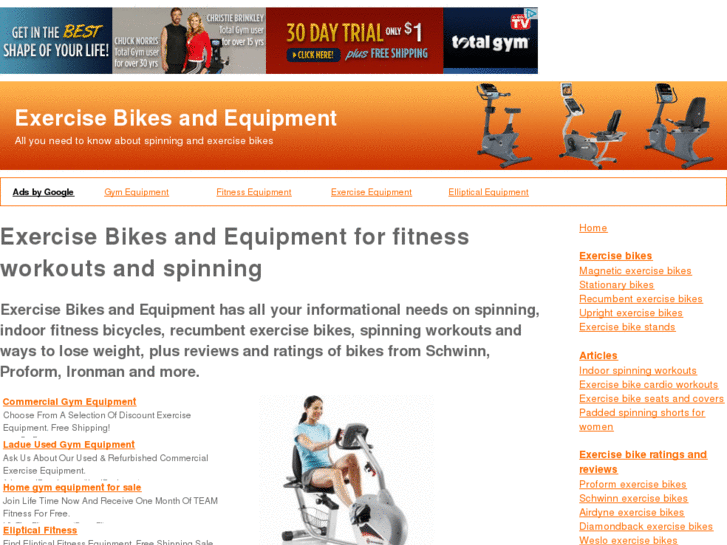 www.exercisebikesandequipment.com